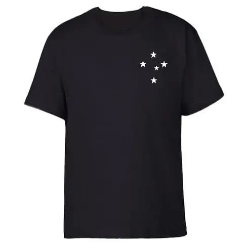 Camiseta Masculina Cruzeiro Esporte Clube Gola Redonda 100%Algodão Envios Rapidos.