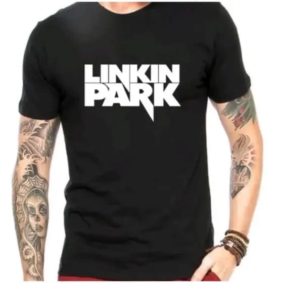 Camiseta Masculina LINK PARK Gola Redonda 100%Algodão Envios Rapidos.