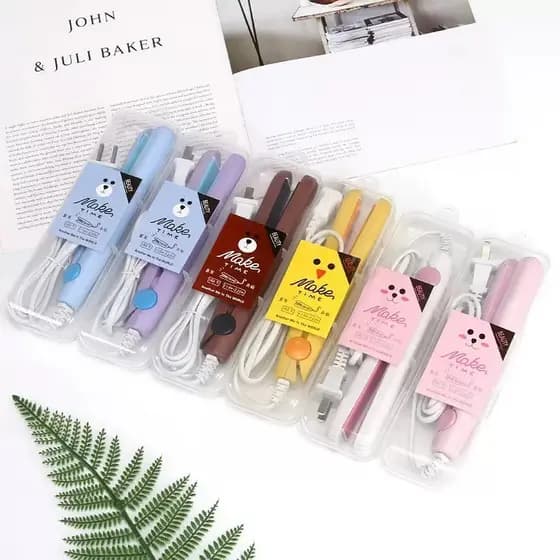 Mini Chapinha Prancha De Cabelo Pequena Portátil Chapinha Profissional Com Case Transporte Bivolt