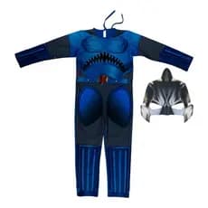 Fantasia Sharkboy Infantil Longa com Máscara