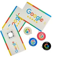 Cartão Kit 3 Com 4 Tags Avaliação Google Com Nfc Qrcode