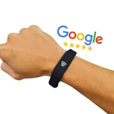 Pulseira Avaliação Google Com Chip Nfc E Qr Code
