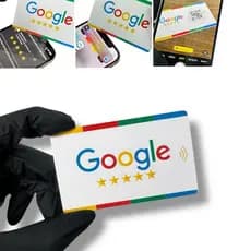 Cartão de Visita Avaliação Google Sistema NFC aproximação e QRcode - Unidade