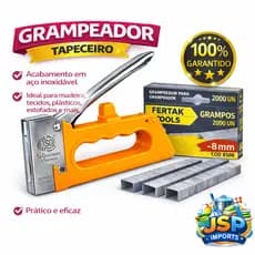 Grampeador Tapeceiro Manual Profissional Estofador Madeira