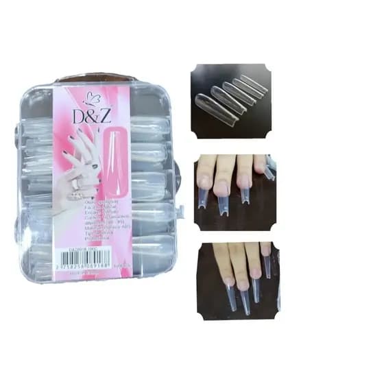 Unhas Postiças Extra Longas Bailarina Inteiras com curvatura C 100 UN