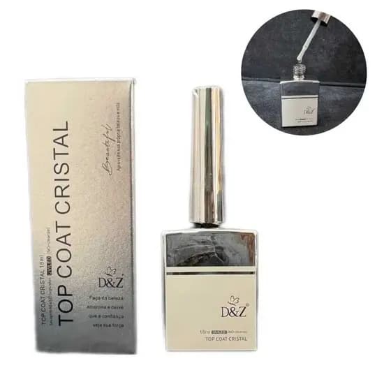 Top Coat Cristal D&Z PREMIUM 18ml Preparador extra brilho