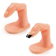 Dedos para Treino Manicure Treinamento Unhas Acrigel Gel sem unha