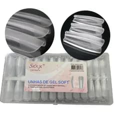 Sioux 240 unidades unhas postiças Soft Gel fosca Gel Soft realista