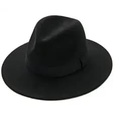 Chapéu Fedora Country Feltro Aba Média Masculino Feminino Ajustável