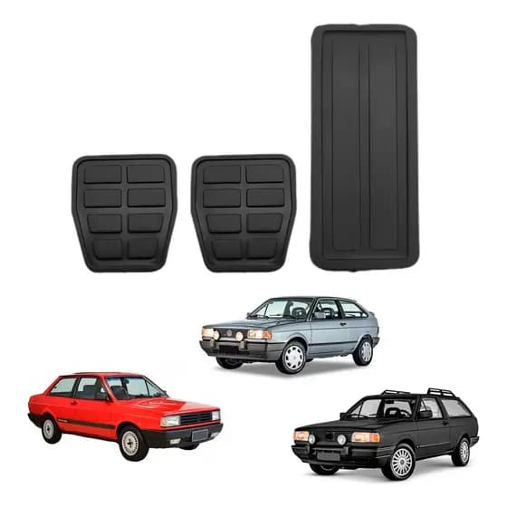 Jogo Capa Pedal Vw Gol Voyage Parati Saveiro G1 G2 G3 G4