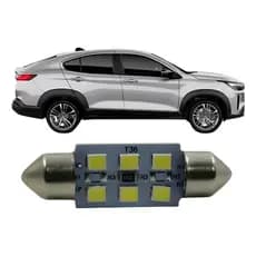 Lampada Led Torpedo Placa/teto/porta Luva Fastback 22/25