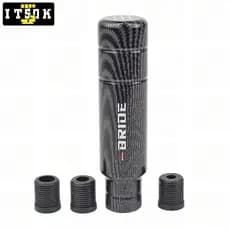 Manual 5 Velocidade Universal De Corrida Botão De Mudança De Marcha De Noiva JDM 13CM Alumínio Carbono Com 3 Adaptadores