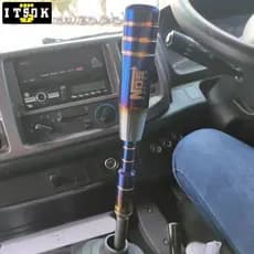【 ITSOK 】Aluminum M10 × 1.5 Extensor De Alavanca De Câmbio NOS 13cm Manípulo De Mudança De Marcha Titanium Blue Lever
