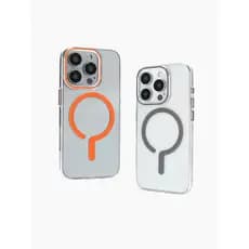 Capa Acrílica Transparente para iPhone 12 13 14 15 16 com MagSafe Proteção e Estilo