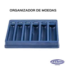 Organizador de moedas com separador de valores - porta moeda - niquel