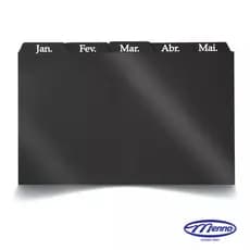 Índice para fichário de mesa/ Divisória para fichário de mesa plástico - Mensal - Menno