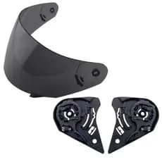 Viseira Capacete Norisk Ff391 Razor Ls2 Ff369 Fume AntiRisco Com Kit Reparo Suporte