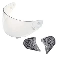 Viseira Capacete Norisk Ff391 Razor Ls2 Ff369 Cristal AntiRisco Com Kit Reparo