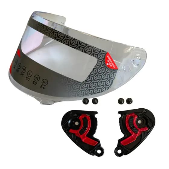 Viseira Capacete Axxis Cristal Com Reparo Suporte Viseira V18b Original