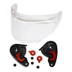 Viseira Capacete Axxis Cristal Com Reparo Suporte Viseira V18 E V18b