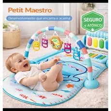 Tapete Bebê Musical com Piano Interativo Petit Maestro Gym™ – Educativo Sensorial, Desenvolvimento Motor (0+ Meses)