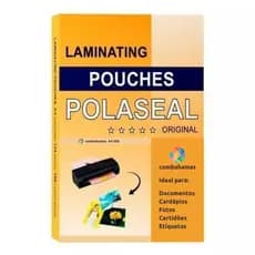 PLÁSTICO PARA PLASTIFICAÇÃO, POLASEAL, IDENTIDADE, TÍTULO ELEITOR, 100 UN