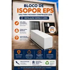 Moldura Externa Viga Isopor T3 Fachada 20x50x100 cm (1 UNID)