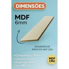 Kit Ripa Ripado Madeira MDF Cru 90x10 cm Shiplap Painel Deck Parede Decorativo