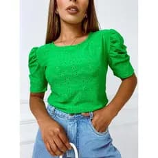 Blusinha manga princesa lesse com elastico na manga (024)