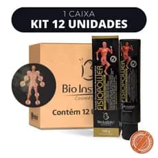 Kit 12 Pomada Massageadora FISIOPOWER Com Ora-Pro-Nobes 150g - Bio Insinto