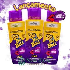 Kit 3 Sabonete Líquido Íntimo Bababell Uva Cheirinho de Chiclete - 200ml