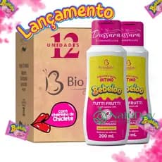 Kit 12 Sabonete Líquido Íntimo bebeloo Tutti Frutti (Cheirinho de Chiclete) 200ml Bio Instinto