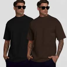 Kit 2 Camiseta Oversized Larga Camisa Lisa Treino Academia Maromba Dia dos Pais