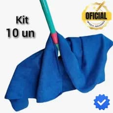 KIT 10 PANOS de Limpeza De MICROFIBRA 60 x 80 cm Pano de Chão MicroFibra
