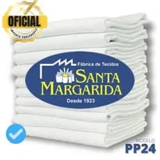 Kit 10 Pano De Prato Branco Liso 41 X 69  SANTA MARGARIDA 10 PEÇAS PP24