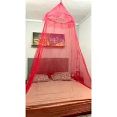 MOSQUITEIRO  RENDA VOLTA AO MUNDO SIMPLES CASAL/ QUEEN MICROFUROS 2,80m  ALT X aro 0,80 cm