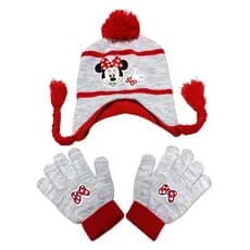 Kit Touca E Luva Infantil Minina Disney/ minnie princesas /touca infantil Inverno