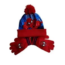 Kit Gorro Touca Frio E Luva Infantil Masculino /Minina Minino