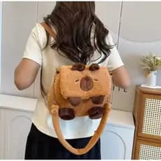 Bolsa Mochila 2 em 1 Estilo Coreano-Super Fofa e Versátil |#Mochila Stitch#Mochila Capivara#Crossbody #