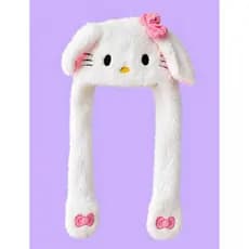 Touca Hello Kitty Com LED e Orelhas que se Movem
