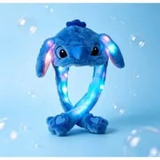 touca gorra de pelúcia para inverno com LED ideal pra o imverno.