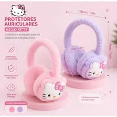 protetor de ouvido para crianças de HELLO KITTY