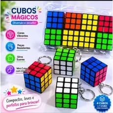 Chaveiro MINI Cubo Magico 3CM Para Lembrancinha festa brinde
