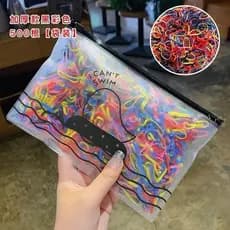 Conjunto de Elásticos para Cabelo Infantil Multicoloridos com 1000 Peças