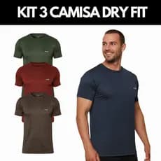 Camisa Masculina Dry Fit Slim p/ Corrida e Academia – Mobilidade e Secagem Rápida