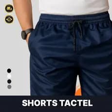 Bermuda Masculina Dry Fit em Tactel  Leve, Confortável e com Cordão – ideal para Academia, Praia