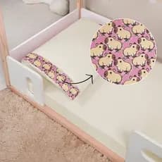 Jogo Lençol Cama Montessoriana 2 Peças Percal 400 fios Antialérgico - Ponto Palito