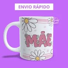 Caneca personalizada dia das mães florzinha mãe caneca com foto caneca com nome