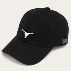 Boné masculino baseball Boi Bravo Tourobone preto original Tribos