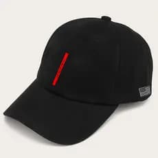 Boné masculino baseballJesus Faixa Vermelha bone preto original Tribos
